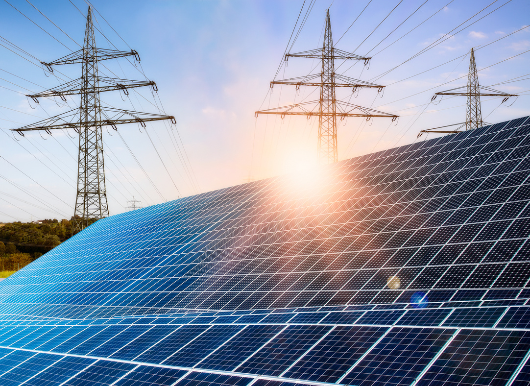 Photovoltaic system with power poles